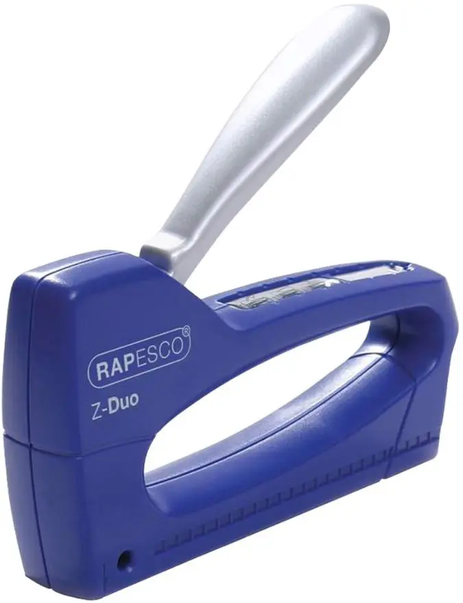 Agrafeuse RAPESCO Z-Duo ABS avec 300 agrafes, Bleue