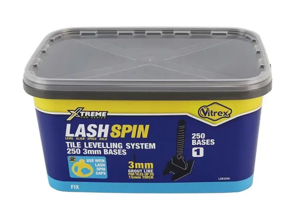 Vitrex - Kit de démarrage LASHSPIN - Base 3mm (250)