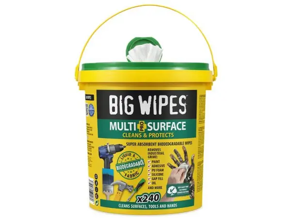 Big Wipes - Tisu Multi-Permukaan Bio Pro+ Antiviral XL (Tabung 240)