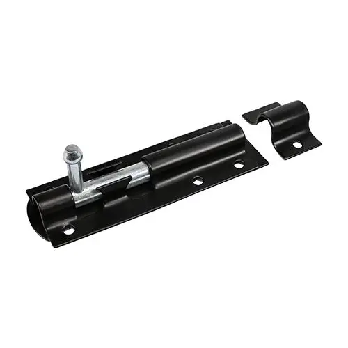 Timco Straight Tower Bolt, Black, 3 Inch