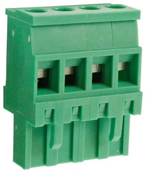 CAMDENBOSS 4-polige afneembare klemmenblok, 5mm steek, 15A