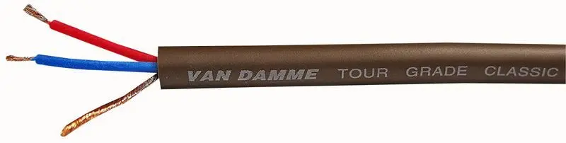 Van Damme Tour Grade Classic XKE Mic Cable, Brown, 100m Reel