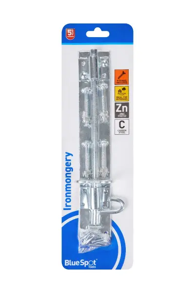 Blue Spot Tools 250mm 锌镀布伦顿螺栓