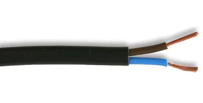 PRO ELEC 0.50mm 2-žilový napájecí kabel, černý, 100m, 3A