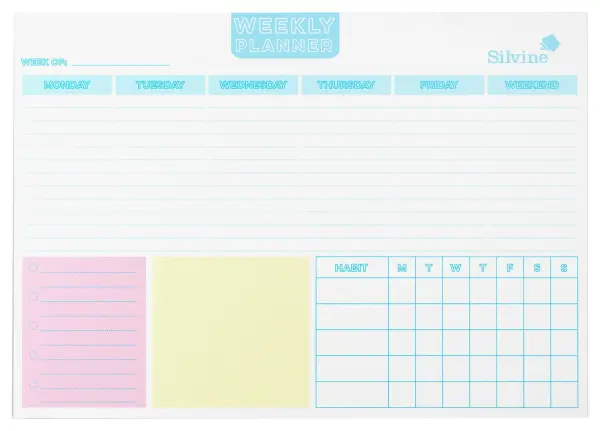 SILVINE A4 Get it Done Planner, 52 Sheets, 297x210mm