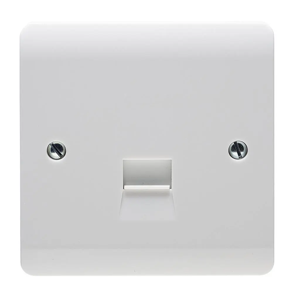 CRABTREE Instinct 1ギャング電話ソケット 白色