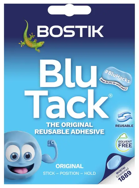 Bostik Blu Tack Handy Reusable Adhesive Putty 60g