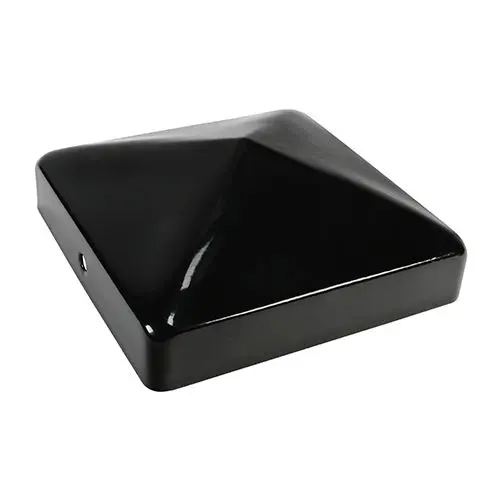 Timco Coperchio per Paletti da Recinzione, Nero Epossidico, 100mm, Acciaio