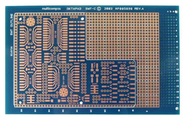 MULTICOMP PRO Oktapad 3U Eurocard Stripboard, 100x160mm