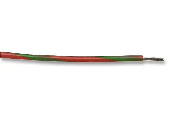 Multicomp Pro 7/0.20mm Equipment Wire, Green/Red, 100m