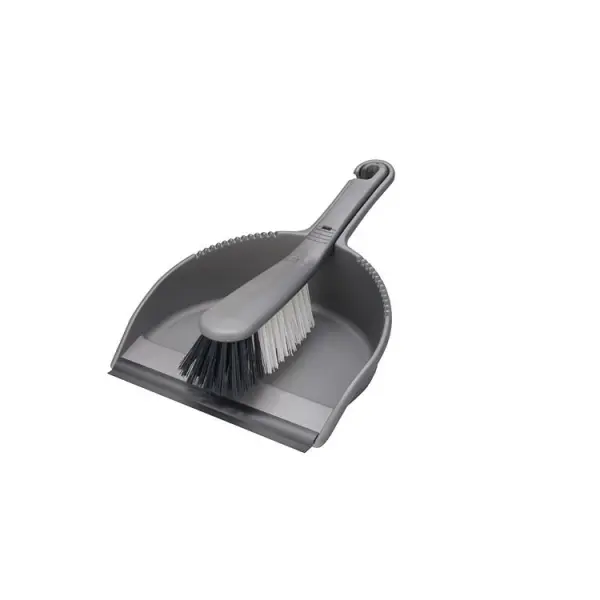 Addis Stiff Dustpan & Brush, Metallic, 208 g