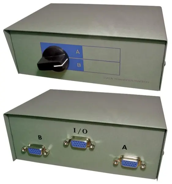 PRO SIGNAL SB472 2-Port SVGA Switch Box, Gold Contacts