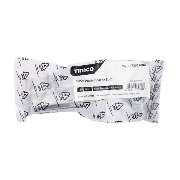 Timco - Verrou indicateur salle de bain SAA, coulissant