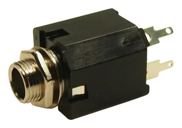 Cliff 6.35mm (1/4 inch) Vertical Mono Jack Socket, PCB Mount