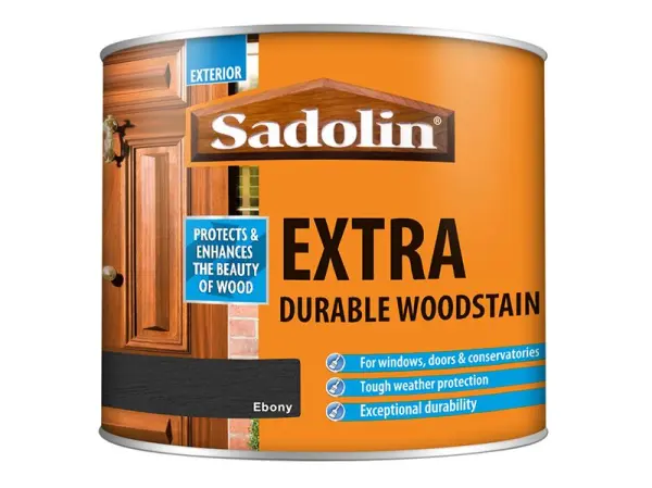 Sadolin Extra Duurzame Houtbeits, Ebony, 500ml