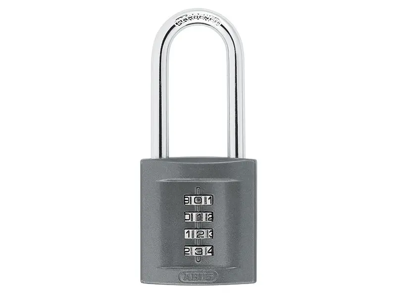 ABUS 158/50HB50 ダイヤル式4桁コンビネーションロック 50mm ロングシャックル