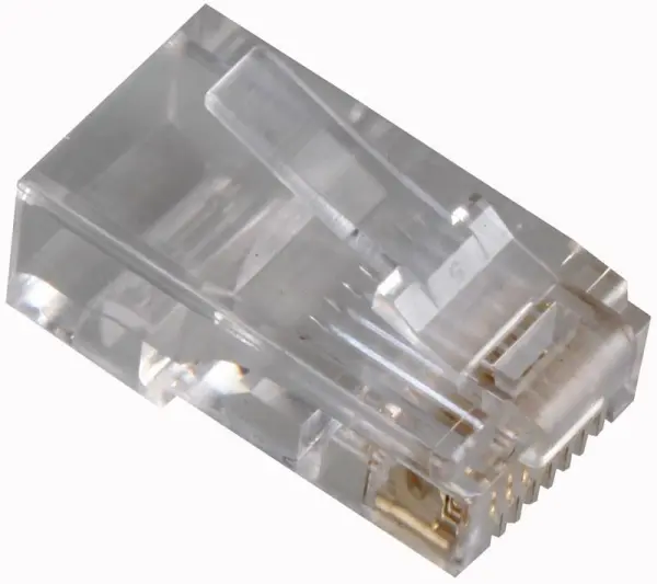PRO SIGNAL תקע מודולרי RJ45, 8P8C, כבל עגול