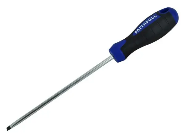 Faithfull Soft Grip Screwdriver, Parallel Tip 5.5 x 150mm