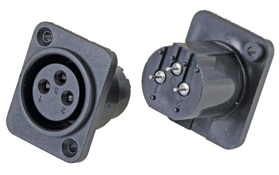 PRO SIGNAL 3-pólový XLR panelový konektor