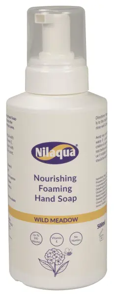 NILAQUA Nourishing Foaming Hand Soap Wild Meadow 500ml Pump Bottle
