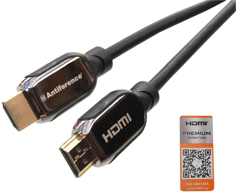 ANTIFERENCE Premium 4K HDMI-kabel met Ethernet, verguld, 2m