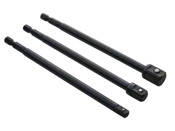 BlueSpot Impact Socket Adaptor Set, 3-Delig, Chroomvanadium Staal