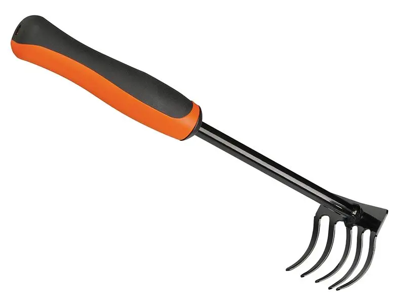 Bahco P266 Small Hand Garden Rake, Steel, 320mm