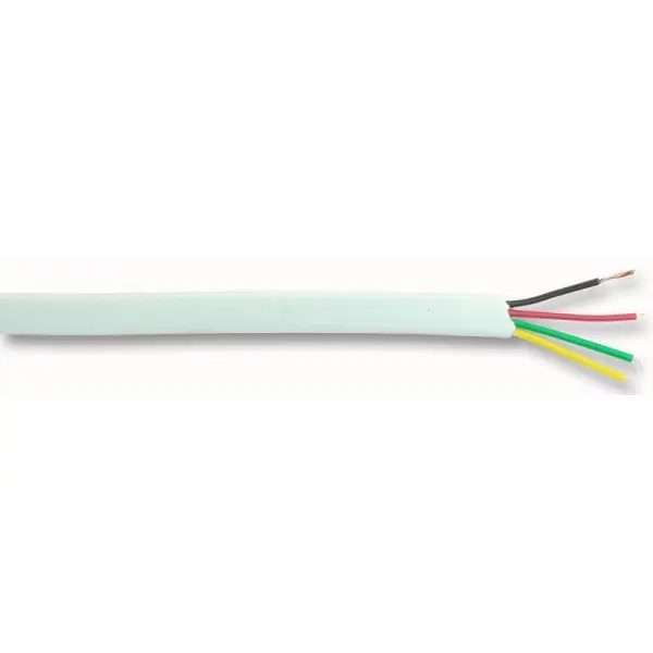 PRO POWER - FCC-68 4-Core Telephone & Data Cable 100m Reel - White