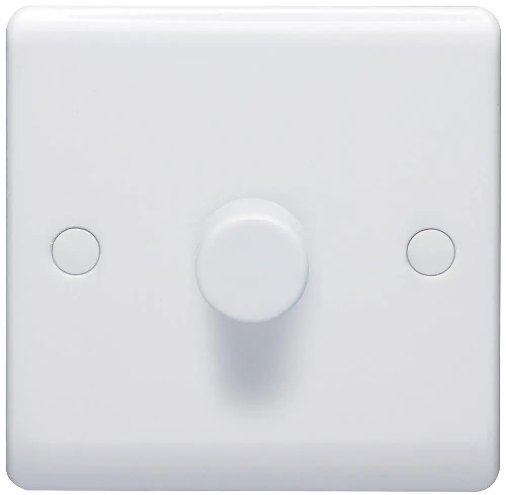 VOLEX 1 Gang 400W Dimmer Switch, White
