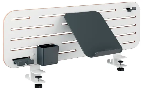 Leitz Ergo Pegboard Desktop Organiser with Laptop Holder, White