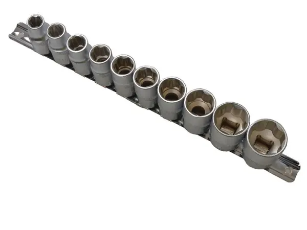 BlueSpot 1/2in Drive Metric Socket Set, 10-Piece