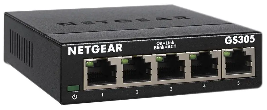NETGEAR GS305 5-Port Gigabit Ethernet Switch