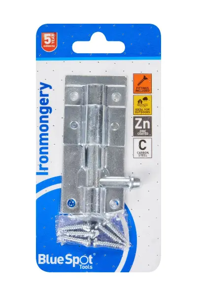 Blue Spot Tools トワーボルト 76mm 亜鉛メッキ 耐候性 セキュリティ