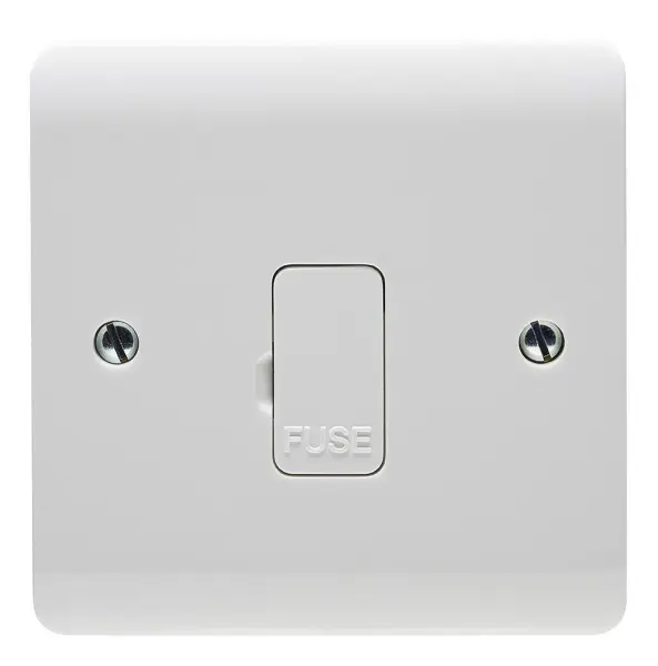 Crabtree Instinct 13A Unswitched Fused Connection Unit, White