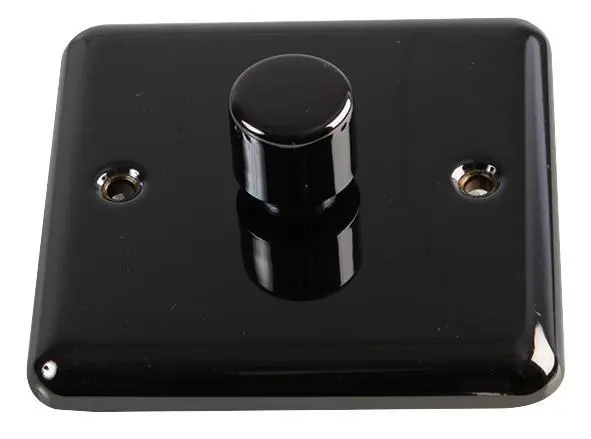 VOLEX ACCESSORIES - 1 路 400W 調光開關, 黑鎳色