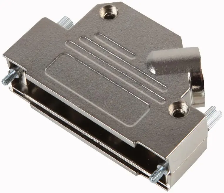 MH CONNECTORS כיסוי D-sub, ניקל, כניסת 45°, 50 ערוצים