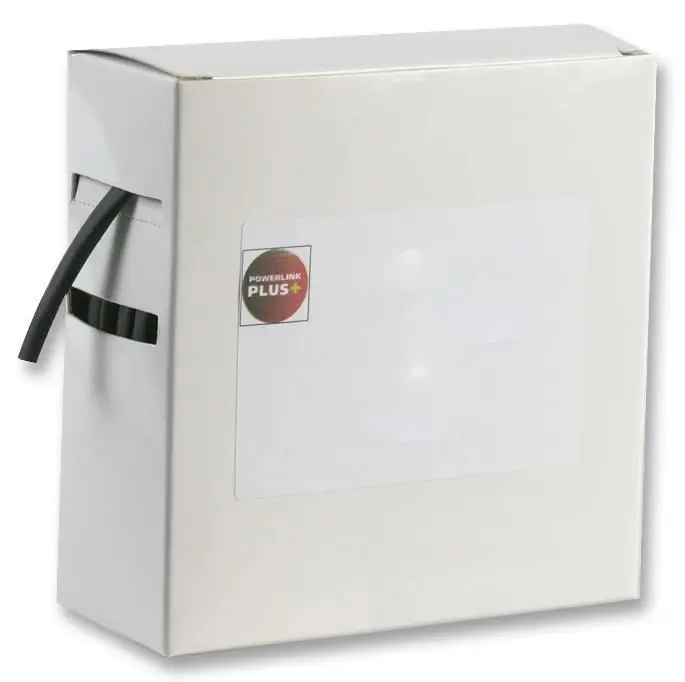 PRO POWER Μαύρος Σωλήνας Θερμοσυστέψεως 2,4mm, Αναλογία 2:1, Σε Κουτί 15m