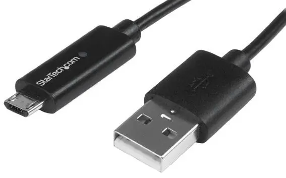 STARTECH 1m Micro USB Cable with LED Charging Indicator