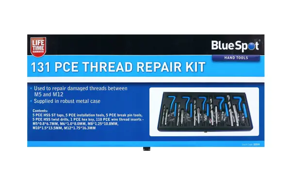 Blue Spot Tools 131 PCE Thread Repair Kit