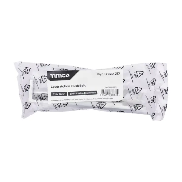 Timco - Verrou à levier à encastrer SAA