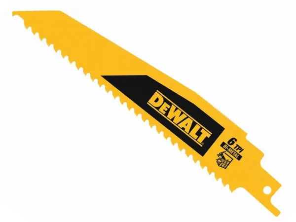 DEWALT Bilah Reciprocating Pemuatan Kayu Bi-Metal 152mm x 6 TPI (Pek 5)