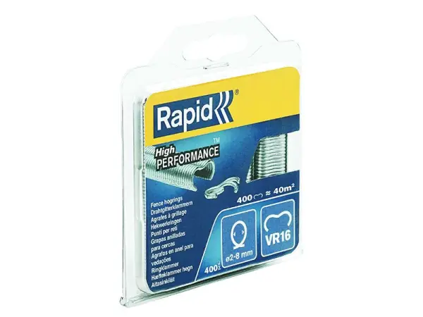 Rapid VR16 Aneis para Vedação em Aço Galvanizado, Pacote de 400