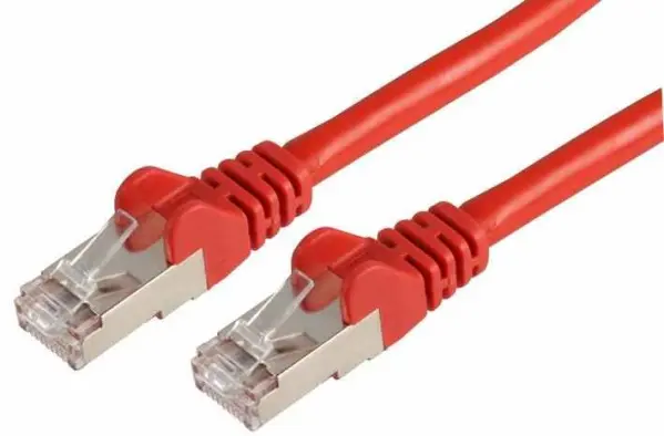 Pro Signal - Καλώδιο Ethernet Cat6a 0.5m, Κόκκινο, LSOH, RJ45