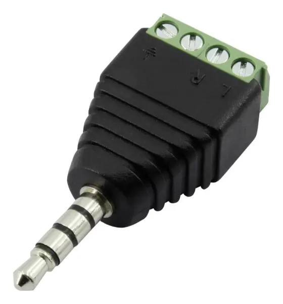 Clever Little Box 3.5mm 4-Pole Jack Plug to 4-Terminal Block Adaptor