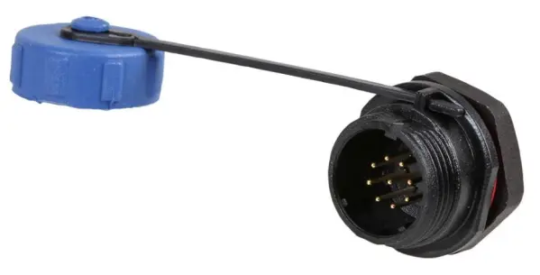 PRO ELEC SP13 Series Panel Mount Plug, 9-Pole, IP68