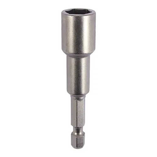 Timco Magnetic Socket Driver Bit - Hex, 10 x 65mm, S2 Steel