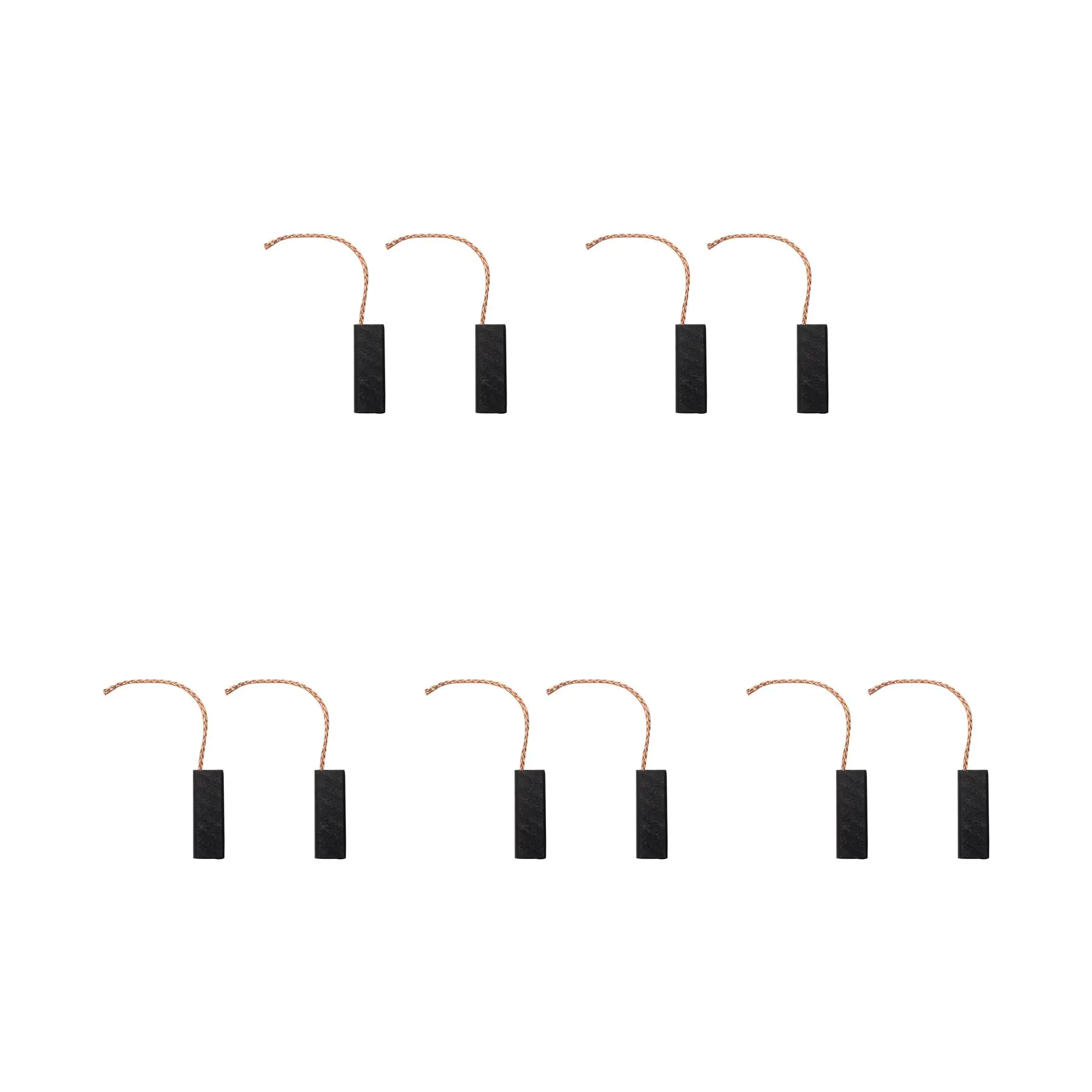 5 Juegos de Escobillas de Carbón para Lavadora Miele (6.2 x 8 x 25mm)