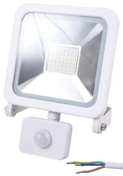 PRO ELEC 30W LED フラッドライト PIRセンサー付き 2400lm 6000K IP44