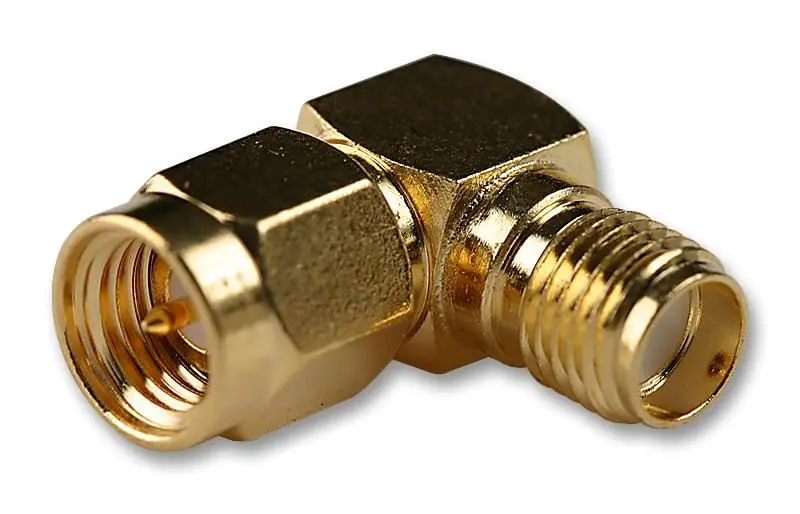 Adaptateur angle droit SMA mâle à femelle 50 Ohm, Amphenol