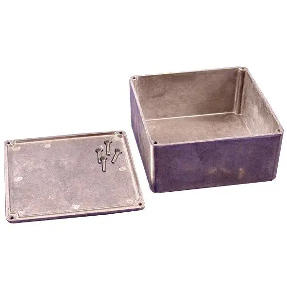 Hammonds IP54 Die Cast Aluminium Instrument Enclosure 120x120x55mm